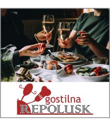 {[sl]:Vrednostni bon za 50 €, Gostilna Repolusk, Mislinja (Vrednostni bon, izvajalec storitev: GOSTILNA REPO