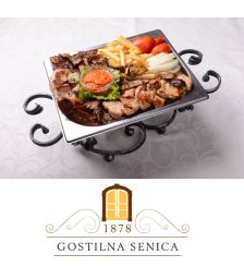 Gril plošča za 2 osebi, Gostilna Senica, Senovo (Vrednostni bon, izvajalec storitev: MIHA SENICA S.P.)