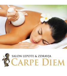 {[sl]:Masaža z zeliščnimi snopki in peelingom telesa za 1 osebo, Salon lepote in zdravja Carpe Diem, Maribor (Vrednostni bon, izvajalec storitev: SANJA KOKOL NOVAK S.P