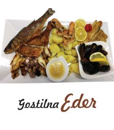 Ribja plošča za 2 osebi, Gostilna Eder, Sv. Ana v Slovenskih goricah (Vrednostni bon, izvajalec storitev: NATALIJA MONIKA EDER KRAMBERGER S.P.)