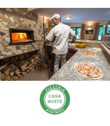 Vrednostni bon v vrednosti 80 €, Casa Monte, pizzerija s prenočišči, Log pod Mangartom (Vrednostni bon, izvajalec storitev: CASA MONTE)