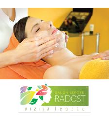 Kraljeva nega obraza, vratu in dekolteja za 1 osebo, Salon lepote Radost, Slovenska Bistrica (Vrednostni bon, izvajalec storitev: IZZA  D.O.O.)