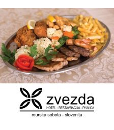 Plošca zvezda za dve osebi, Restavracija Hotela Zvezda, Murska Sobota (Vrednostni bon, izvajalec storitev: ZVEZDA TURIZEM D.O.O.)