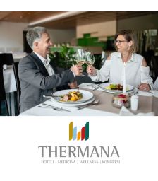 Sezonski meni v dvoje v A la carte restavraciji Thermane Laško, Hotel Thermana Park, Laško