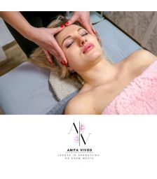 Antistresna masaža obraza, glave in lasišča za 1 osebo, Salon AV, masaže in kozmetične storitve