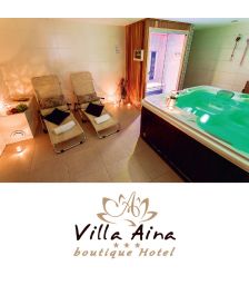 Romantična noč s polpenzionom ter VIP razvajanjem za 2 osebi, Villa Aina boutique Hotel, Laško (Vrednostni bon, izvajalec storitev: SOLOMIJA D.O.O.)