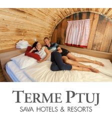 Tri dni glamping bivanja v vinskem sodu za 2 osebi, Glamping Vinska vas, Terme Ptuj (Vrednostni bon, izvajalec storitev: Terme Ptuj)