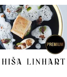 Štiri-hodni chefov degustacijski meni za dve osebi, Hiša Linhart, Radovljica (Vrednostni bon, izvajalec storitev: SOUVENIR d.o.o.)