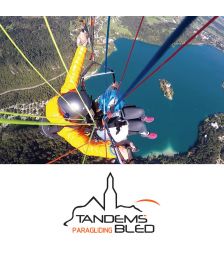 Polet z jadralnim padalom v tandemu za 1 osebo nad Blejskim jezerom, Žirovnica (Vrednostni bon, izvajalec storitev: MET D.O.O.)