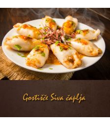 Plošča tris lignjev za 2 osebi, Gostilna Siva čaplja, Trnovska vas (Vrednostni bon, izvajalec storitev: TRINKAUS JANKO S.P.)