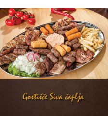 Plošča "Siva čaplja" za dve osebi, Gostilna Siva čaplja, Trnovska vas (Vrednostni bon, izvajalec storitev: TRINKAUS JANKO S.P.)