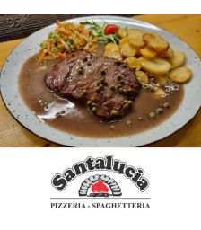 Vrednostni bon za 70 eur, Pizzerija, špageterija Santalucija, Portorož (Vrednostni bon, izvajalec storitev: GOSTINSTVO MARTIN BABIČ D.O.O.)