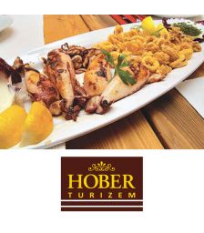 Plošča lignjev - tris za 2 osebi, Gostilna Hober, Prevalje (Vrednostni bon, izvajalec storitev: HOBER TURIZEM HERMAN HOBER S.P.)