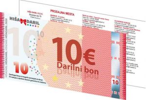 Vrednostni bon - 10 EUR (Vrednostni bon, izvajalec storitev: HIŠA DARIL d.o.o.)