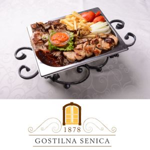 Gril plošča za 2 osebi, Gostilna Senica, Senovo (Vrednostni bon, izvajalec storitev: MIHA SENICA S.P.)