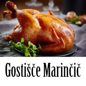 Domač piščanec iz krušne peči za 2 osebi, Gostišče Marinčič, Škocjan (Vrednostni bon, izvajalec storitev: GOSTIŠČE MARINČIČ, JERNEJ LESKOVAR S.P.)