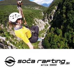 Zip - line za 1 osebo, Soca rafting Bovec, Bovec (Vrednostni bon, izvajalec storitev: SOCA RAFTING D.O.O.)