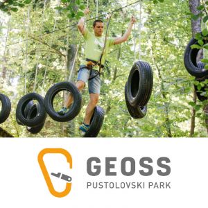 Vstopnica za 1 osebo za Pustolovski park Geoss, Pustolovski park Geoss, Vače (Vrednostni bon, izvajalec storitev: PUSTOLOVSKI PARK GEOSS D.O.O.)