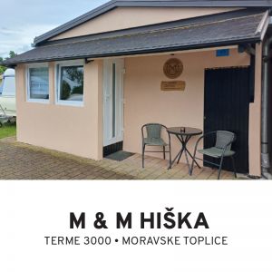 {[sl]:2x nočitev v camp hiški v Moravskih Toplicah za dve odrasli osebi in dva otroka, M&M hiška - camp Terme 3000, Moravske Toplice (Vrednostni bon, izvajalec storitev: Podjetniško svetovanje, Marko Pajnki