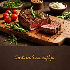 Odličen steak za 2 osebi, Gostišče Siva čaplja, Trnovska vas (Vrednostni bon, izvajalec storitev: TRINKAUS JANKO S.P.)