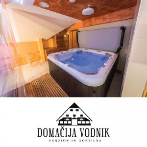 2-urni VIP romantični zakup Wellnessa v dvoje, Domačija Vodnik, Cerklje na Gorenjskem (Vrednostni bon, izvajalec storitev: DOMAČIJA VODNIK ADERGAS D.O.O.)