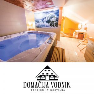 Romantična noč z zakupom wellnessa v dvoje, Domačija Vodnik, Cerklje na Gorenjskem (Vrednostni bon, izvajalec storitev: DOMAČIJA VODNIK ADERGAS D.O.O.)